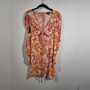 AFRM Etienne Orange Vintage Retro Style Dress